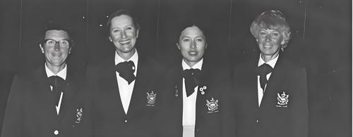 Betty Hindhaugh, Greta Hobbs, Peggy Kwoh, Nanette Mann